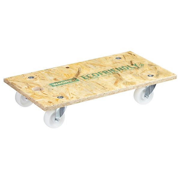 WAGNER Transporthilfe MM1141 575x300mm, OSB, 4 Transportgerätrollen, Raddurchmesser 75mm, Tragkraft 250kg, VE: 2 Stück, 20114101
