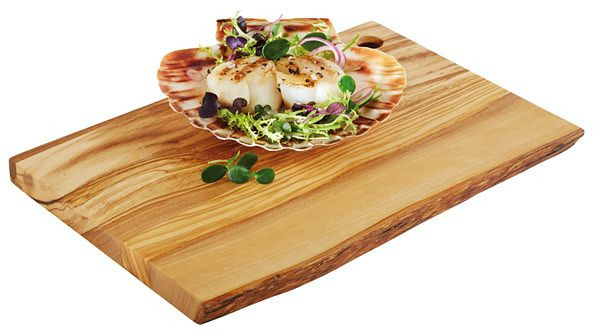APS serveerplank -OLIVE-, 25 x 17 cm, hoogte: 1,5 cm, hout (olijfboom), 00870