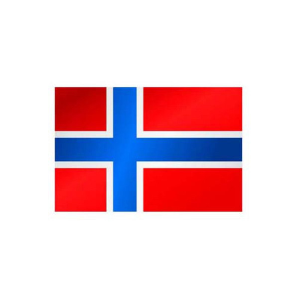 Stein HGS HGS Noorse landvlag, 150 x 250 cm (liggend formaat), met touw en lus, FlagTop 110 g/m², voor vlaggenmasten vanaf 8 m, zonder ajourzoom, 27326