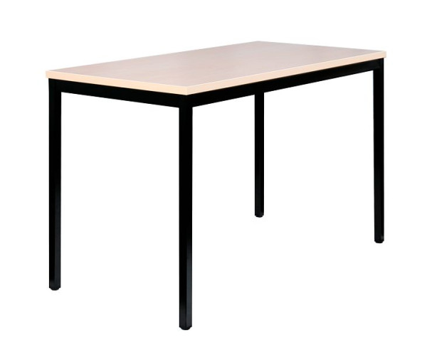Lüllmann vergadertafel, 750 x 1400 x 600 mm, gitzwart/esdoorn decor, 331042