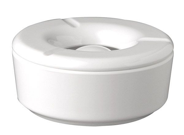 APS windasbak -CASUAL-, Ø 11,5 cm, hoogte: 5 cm, melamine, wit, 83488