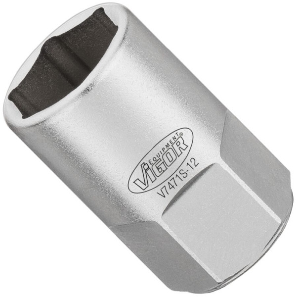 VIGOR dopsleutel, kort, 12 mm, V7471S-12