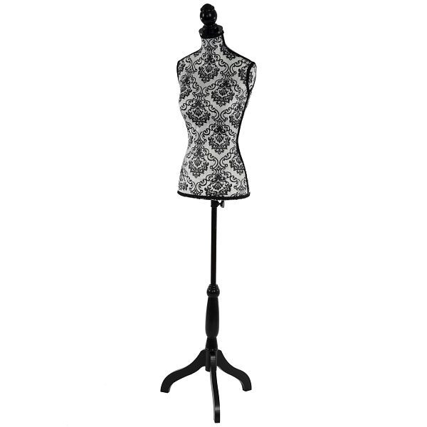 Mendler kleermakerspop T220, etalagepop torso vrouwelijk, foam, barok, 35627