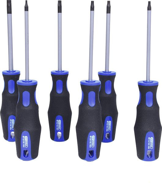 KS Tools ERGOTORQUEplus schroevendraaierset, 6-delig, Torx met gat, 159.0040