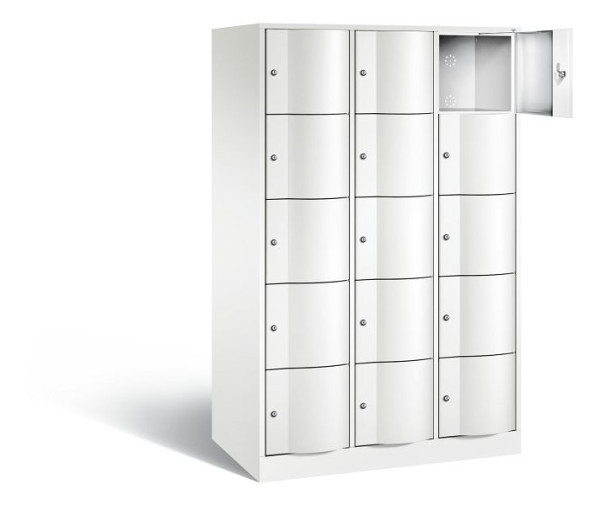 C+P XL lockerkast Resisto, H1950xB1148xD640mm, kleur: verkeerswit, 8570-373 S10175