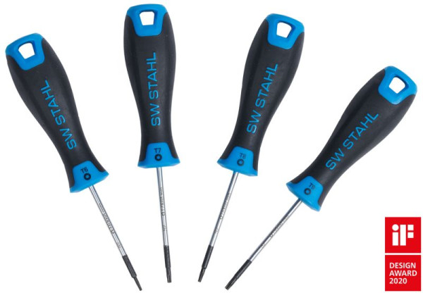 SW stalen schroevendraaierset, T-profiel, 4 stuks, 32813L