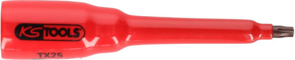 KS Tools 3/8" bitdop met beschermende isolatie voor Torx-schroeven, T30, lang, 117.2467