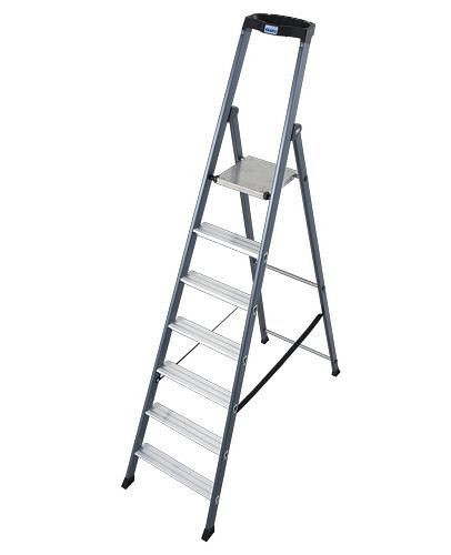Krause trap Sepro S, geanodiseerd, extreem slipvast platform, 7 treden, 257468