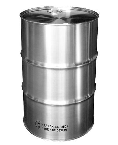 DENIOS Edelstahl-Spundfass, 120 Liter, Materialstärke: 1 mm, 269237
