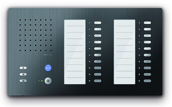 TCS audio binnenstation voor handsfree serie Carus ADAPTO +20 knoppen, opbouw zwart, CAI1200-0156