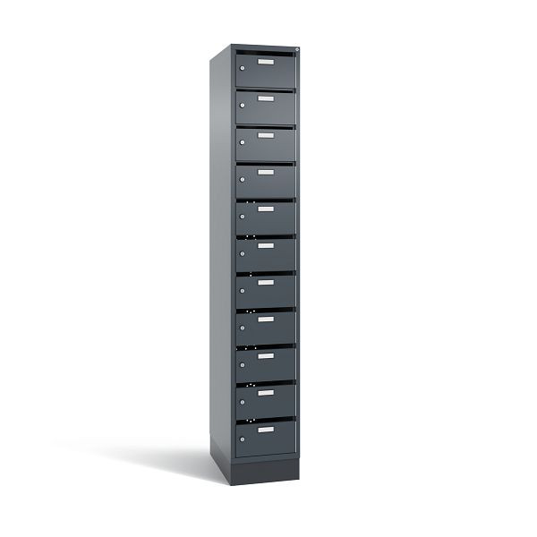 C+P Verteilerschrank 11 Fächer, H1950xB320xT490 mm, Anthrazit, 8170-111 S10074
