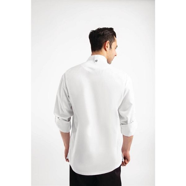 Chef Works Urban Hartford koksbuis unisex met rits lange mouwen wit L, BB264-L