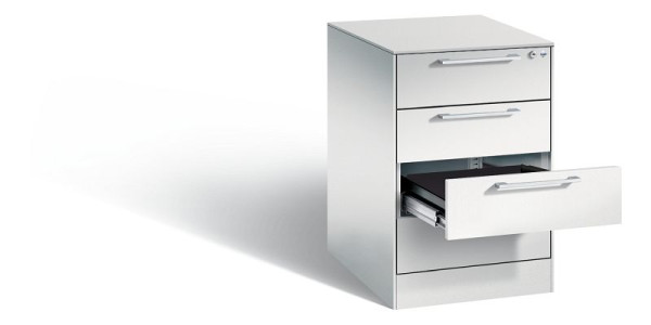 C+P archiefkast Asisto, H710xB440xD600mm, kleur: lichtgrijs, beugelgreep, 146 275-422 S10004
