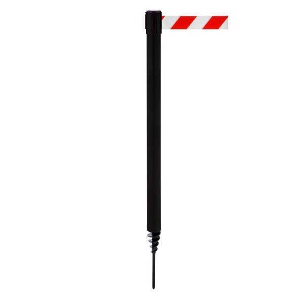 Stein HGS HGS personengeleidingssysteem -P-Line Outside-, zwart, rood/wit diagonaal (gearceerd), met veiligheidssluiting (zelfontgrendelend), 37689-1102