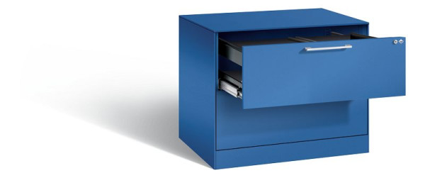 C+P hangmappenkast Asisto, H710xB800xD600mm, kleur: gentiaanblauw, beugelgreep, 146273-212 S10087