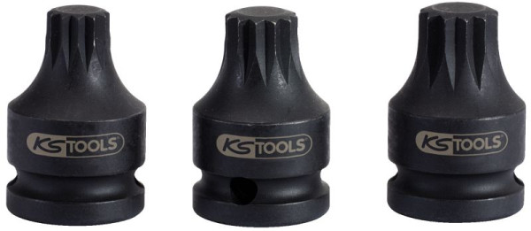 KS Tools Slag-bitdop 1/2" XZN, kort, M16, 515.1173