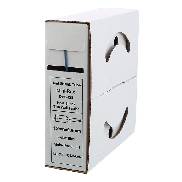 Offgridtec 10m krimpkous 1,2mm>0,6mm blauw, 7-01-000547