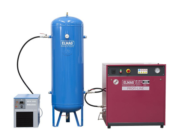 ELMAG compressor PROFI-LINE 'SILENT', PL-S 750/10/3 D - in pakket 2, 10121