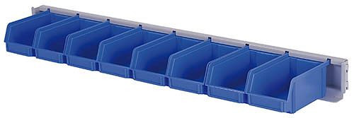 Bedrunka + Hirth containerdrager breedte 1000 incl. 8 opbergbakken maat 2, afmetingen in mm (BxDxH): 100 x 170 x 140, 03.900.012