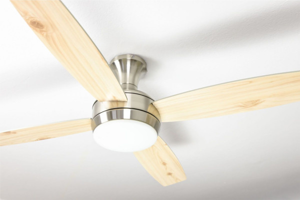 AireRyder plafondventilator Saturn Nikkel 132 cm met verlichting en afstandsbediening, FN72238