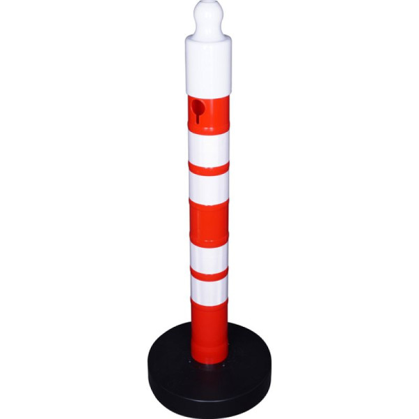 Stone HGS kettingpaal -Maxi Plus- van PP, hoogte 1200mm, Ø 110mm, ca. 3,5kg, reflecterende, vulbare voet, 12910