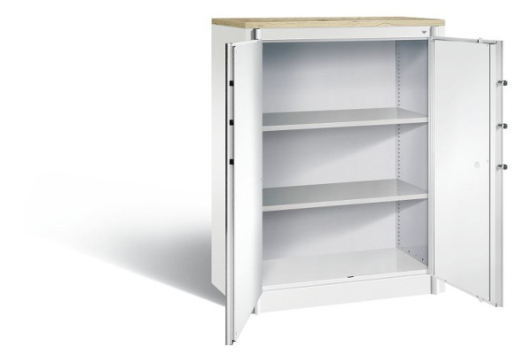 C+P brandwerende kast Certos, H1226xB930xD500mm, kleur: verkeerswit, dagschoot, 3 OH, 1171-00 S10295