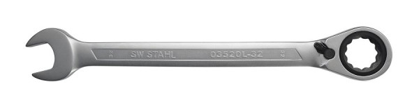 SW-Stahl ratelsleutel, 32 mm, omschakelbaar, 03520L-32