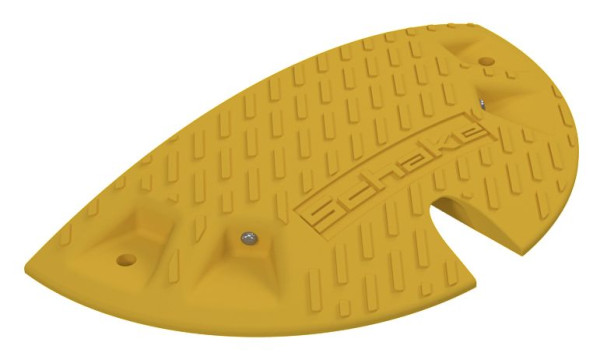 Schakedorpel van recycling, eindstuk, geel, hoogte: 50 mm, 3392-51E