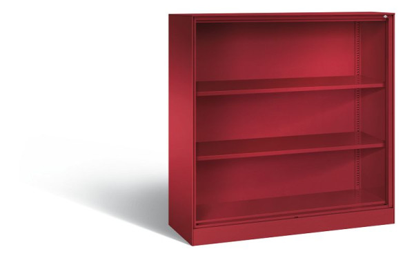 C+P bureauplank Asisto, H1310xB1200xD435mm, kleur: robijnrood, 3 niveaus, 140031-000 S10035