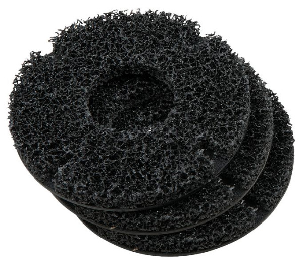 KS Tools vervangingsschijvenset voor wielnaafslijpmachine diameter 160 mm, binnendiameter 75 mm, 3 stuks, 100.5071