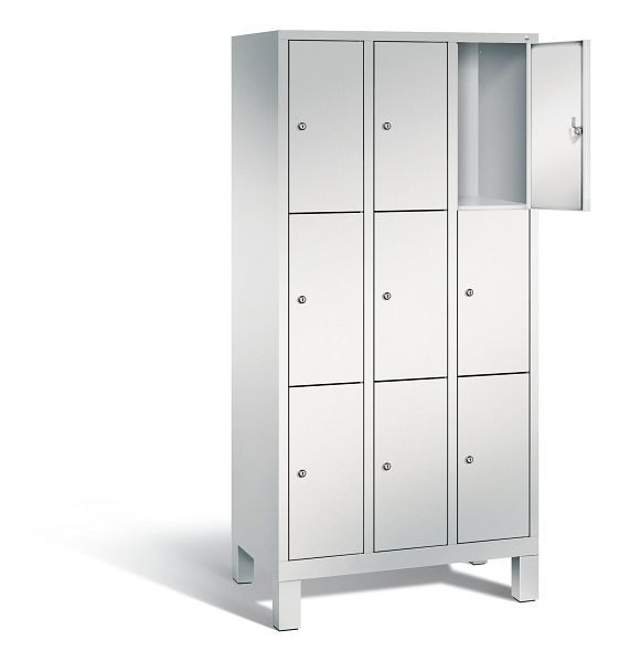 C+P lockerkast Evolo, H1850xB900xD500mm, kleur: lichtgrijs, 48010-303 S10002