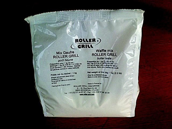 ROLLER GRILL Waffelmix Karton a 10 Kg, fertig zum Anrühren nur Wasserhinzugeben, 3058.2
