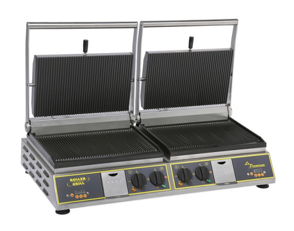ROLLER GRILL Elektrische contactgrill met 6,8 kW, DUBBELE PREMIUM