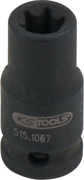 KS Tools 1/4" Torx E-stopcontact, kort, E7, 515.1067