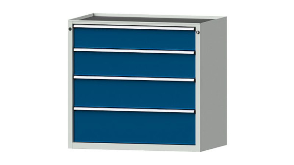 ANKE werkbanken ladekast, model 3003 V, 1060 x 675 x 980 mm, RAL 7035/5010, kuip, 611.404