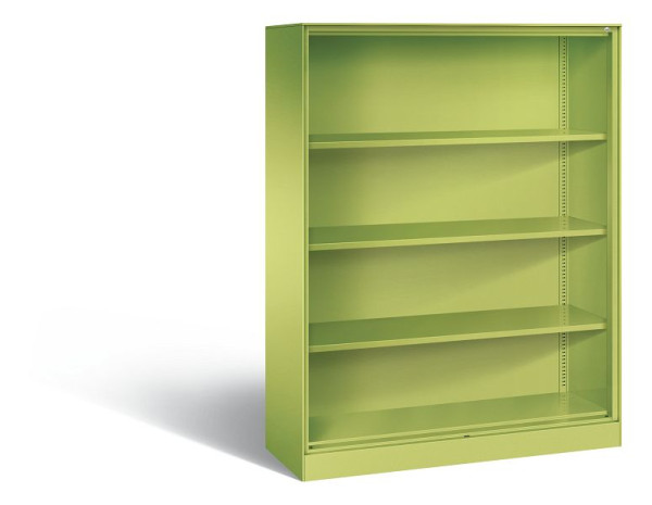 C+P bureauplank Asisto, H1635xB1200xD435mm, kleur: virid green, 4 niveaus, 140011-000 S10015