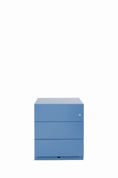 Bisley rolcontainer Note™, 3 universele laden, blauw, NWA59M7SSS605