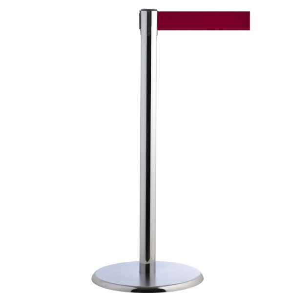 Stein HGS HGS personengeleidingssysteem -P-LINE Future-, metaal/verchroomd, bordeaux, met magnetisch riemeindstuk, 12797-1504
