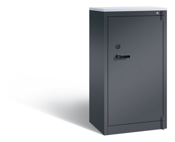 C+P brandbeveiligingskast Certos, H1226xB650xD500mm, kleur: zwart-grijs, dagschoot, 3 OH, 1160-000 S10394