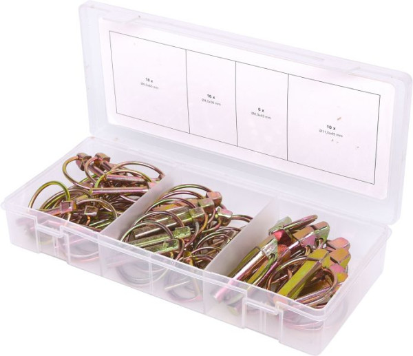 KS Tools assortiment vouwsplitpennen, 50 stuks, 970.0550