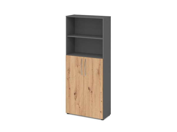 Hammerbacher plank 5OH, 3OH deuren onder BM grafiet/asteiche, V4770/G/R/BM