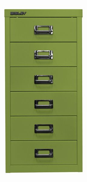 Bisley MultiDrawer™, 29-serie, DIN A4, 6 laden, groen, L296604