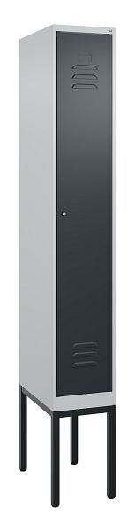 C+P luierkluis Classic PLUS met middenwand, frame, 2120x300x500mm, 7035/7016, cilinderslot, 0800307-10F S10023