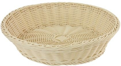 Contacto mand van poly, rond 38 cm, naturel, 4789/380