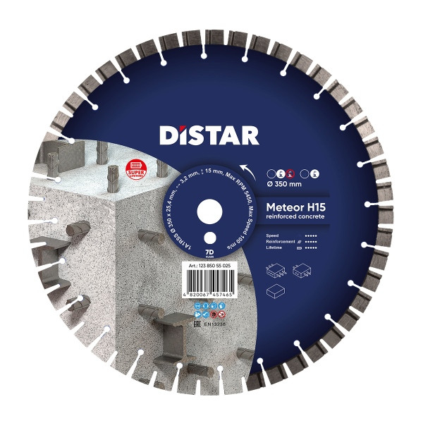 Distar diamantdoorslijpschijf 1A1RSS 350 Meteor, 12385055024