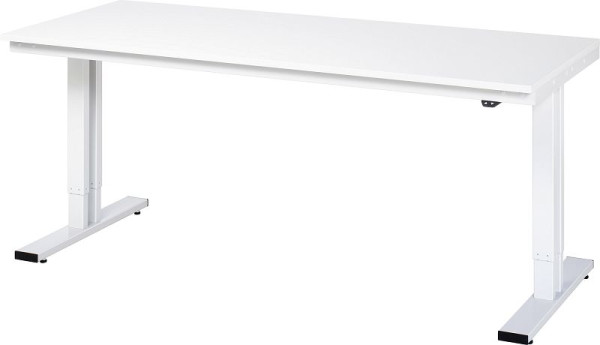 RAU werktafel serie adlatus 300 (elektrisch in hoogte verstelbaar), melamine plaat, 2000x720-1120x800 mm, 08-WT-200-080-M