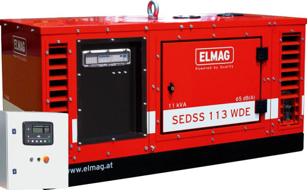 ELMAG noodstroom compleet pakket SEDSS 113WDE-ASS, DIESEL stroomgenerator met KUBOTA D722 motor, 00543