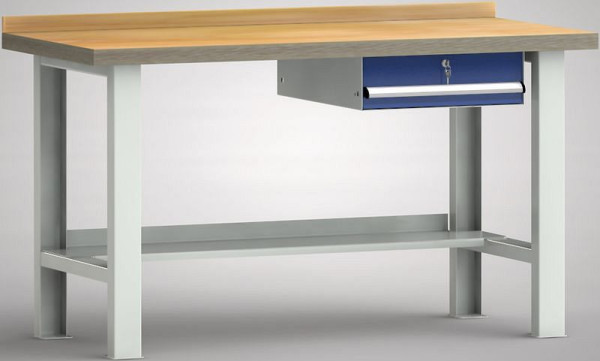 KLW standaard werkbank - 1500 x 700 x 840 mm L x D x H, WS503N-1500M40-E7001