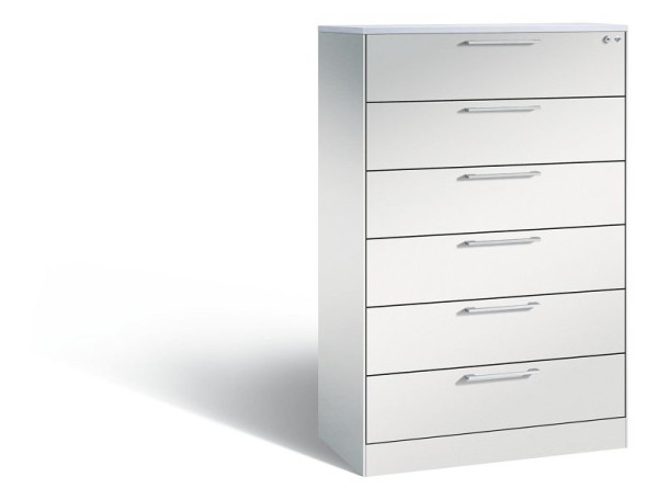 C+P archiefkast Asisto, H1310xB800xD435mm, kleur: lichtgrijs, beugelgreep, 146023-623 S10197