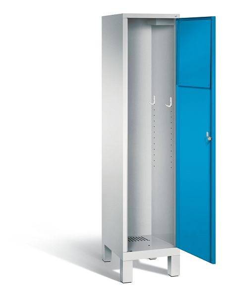C+P wasverzamelkast Evolo, H1850xB420xD500mm, kleur: lichtgrijs/lichtblauw, 48070-210 S10067